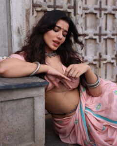 Ketika Sharma hot pics in a pink outfit